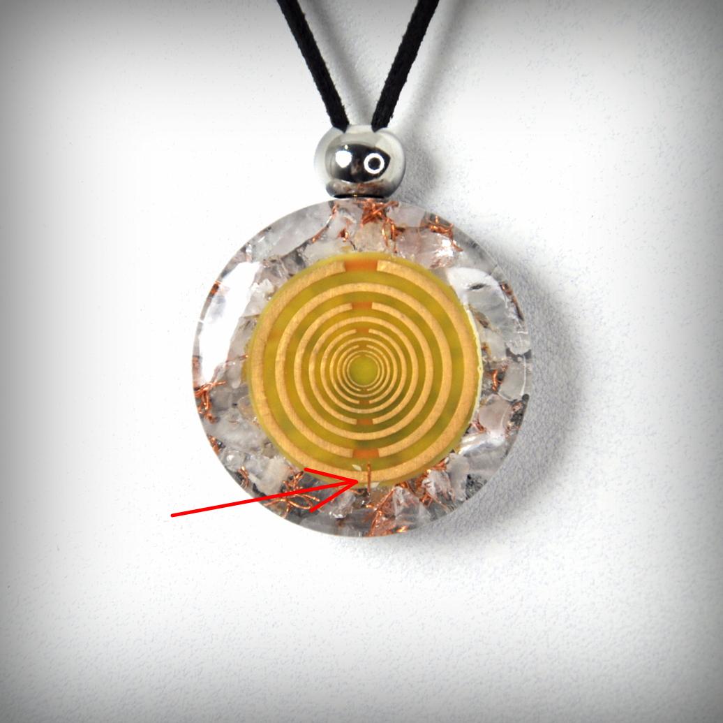 radionita con conexión directa antena + mezcla de orgonita